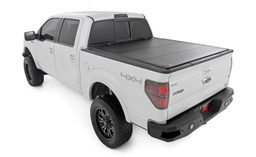 Hard Tri-Fold Flip Up Bed Cover for Ford F-150 (2004-2014), view 2, Rough Country 49214650