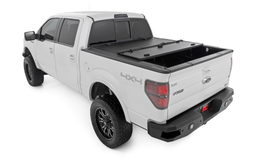 Hard Tri-Fold Flip Up Bed Cover for Ford F-150 (2004-2014), view 3, Rough Country 49214650