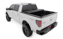 Hard Tri-Fold Flip Up Bed Cover for Ford F-150 (2004-2014), view 4, Rough Country 49214650