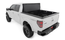 Hard Tri-Fold Flip Up Bed Cover for Ford F-150 (2004-2014), view 5, Rough Country 49214650