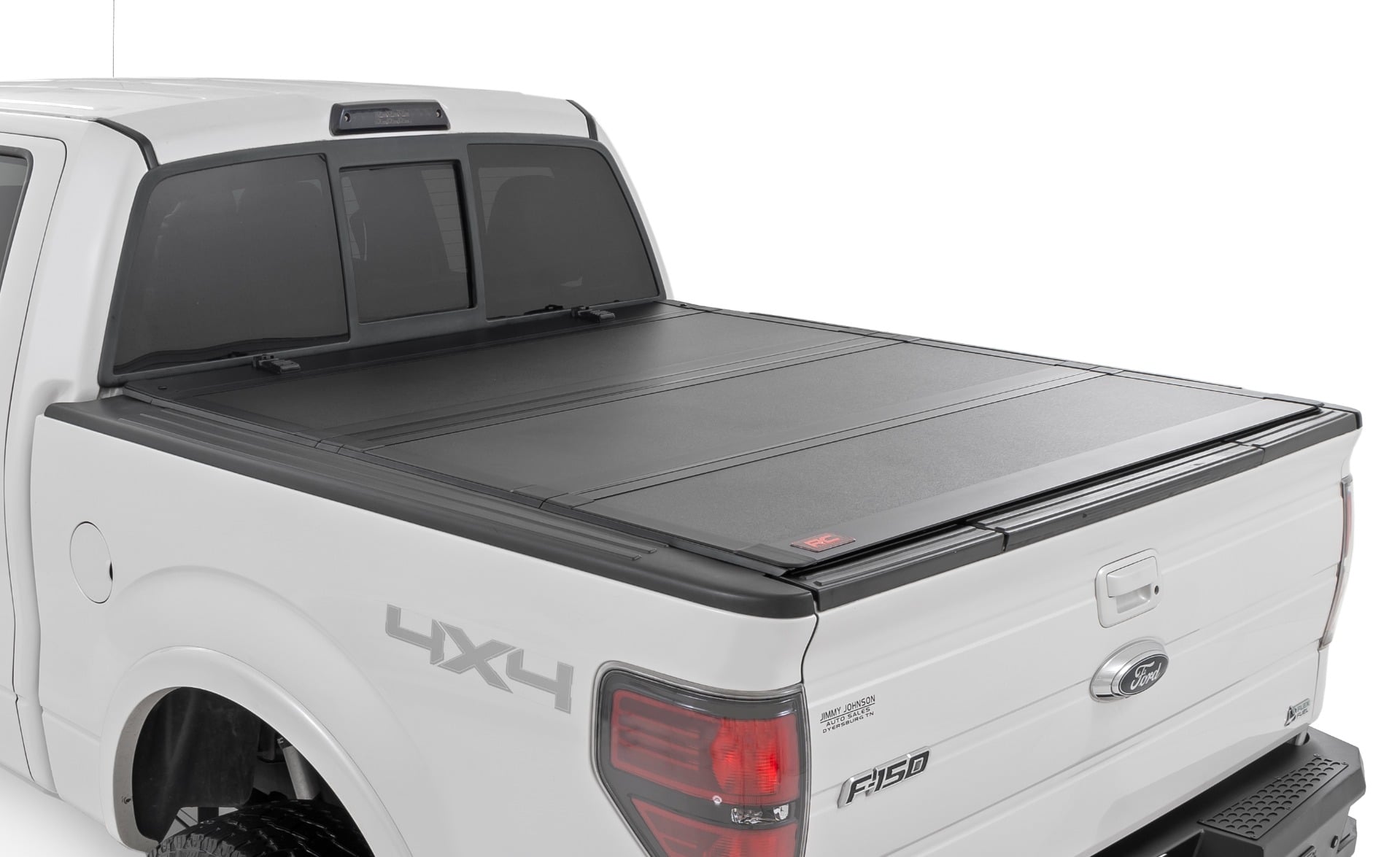 Rough Country Hard Tri-Fold Flip Up Bed Cover for Ford F-150