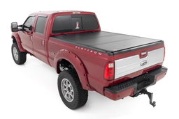Hard Tri-Fold Flip-Up Bed Cover for 6'10" Beds, view 2, Rough Country 49214651