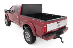 Hard Tri-Fold Flip-Up Bed Cover for 6'10" Beds, view 4, Rough Country 49214651