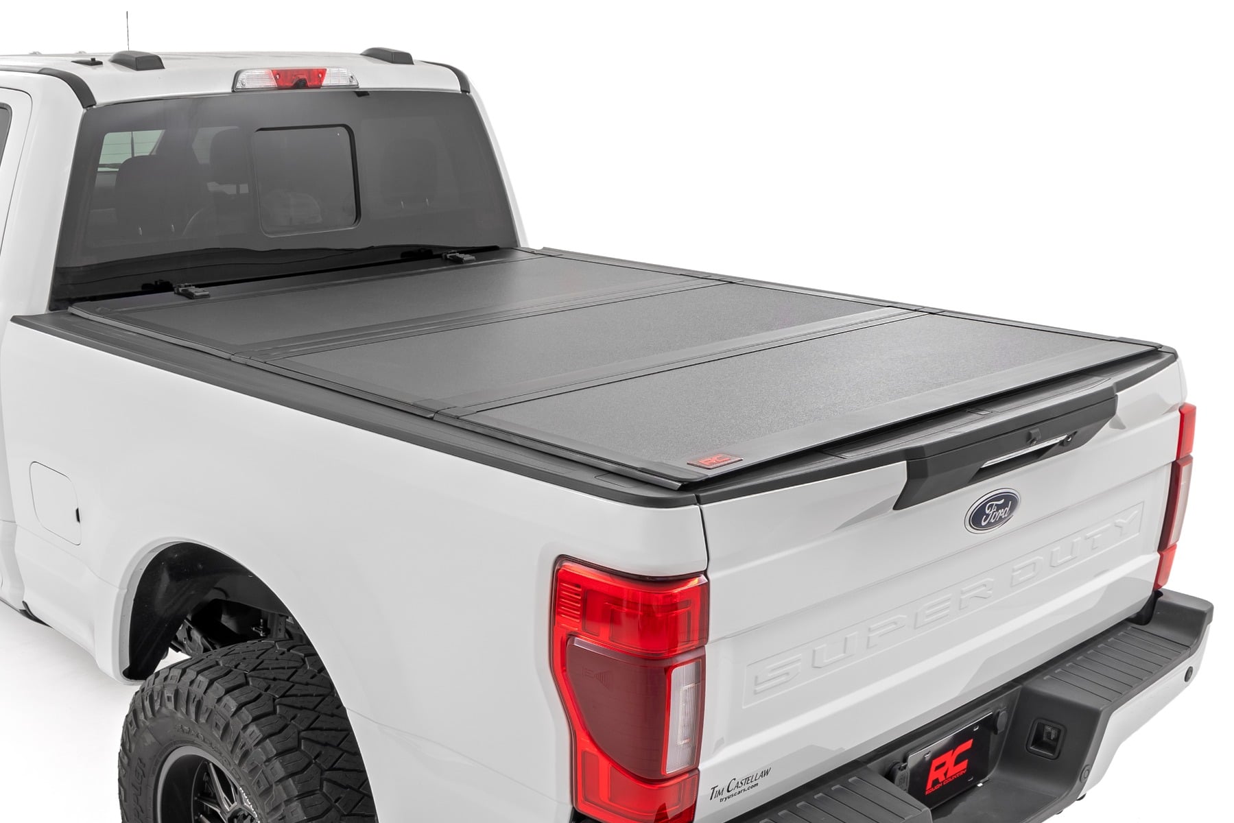 Rough Country 6'10" Bed Hard Tri-Fold Flip-Up Cover for F-250/F-350