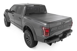 Hard Tri-Fold Flip Up Bed Cover for Ford F-150, view 2 — Rough Country 49221550