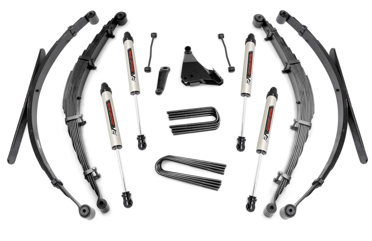 6-Inch Lift Kit with V2 Shocks for 1999 Ford Super Duty 4WD, Part 49270, Rough Country