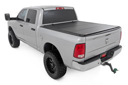 Hard Tri-Fold Bed Cover for Ram 1500 5'7" Bed (2009–2024), view 2, Rough Country 49319550
