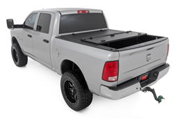 Hard Tri-Fold Bed Cover for Ram 1500 5'7" Bed (2009–2024), view 3, Rough Country 49319550