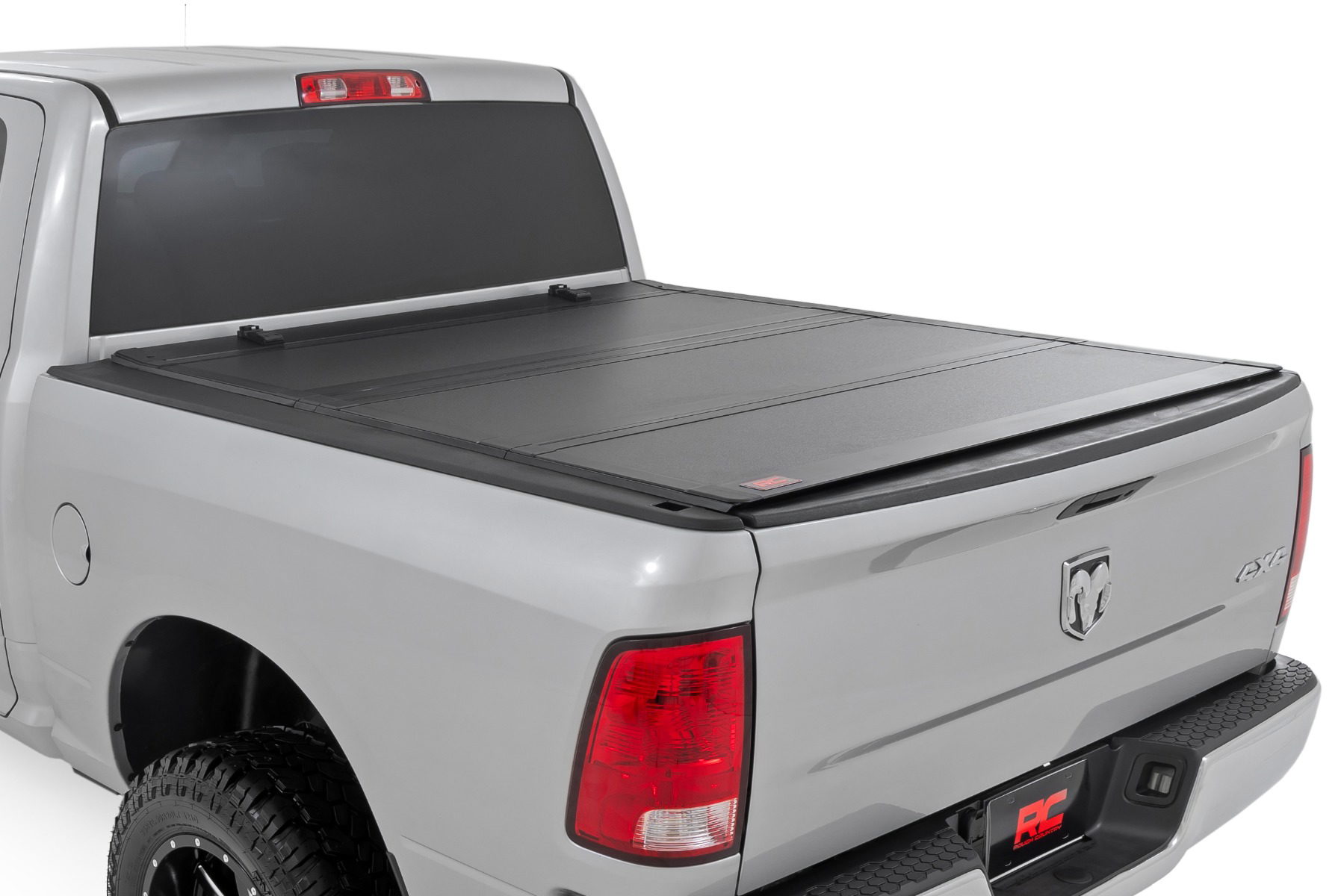 Rough Country Hard Tri-Fold Bed Cover for Ram 1500 5'7" Bed
