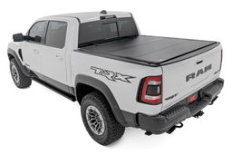 Hard Tri-Fold Flip Up Bed Cover for Ram 1500 (2019-2025), view 2, Rough Country 49320550