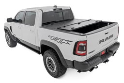 Hard Tri-Fold Flip-Up Bed Cover for Ram 1500 (2019–2025), view 3, Rough Country 49320650
