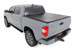 5'7" Bed Hard Tri-Fold Flip Up Cover for Tundra (2007–2021), view 2, Rough Country 49414551