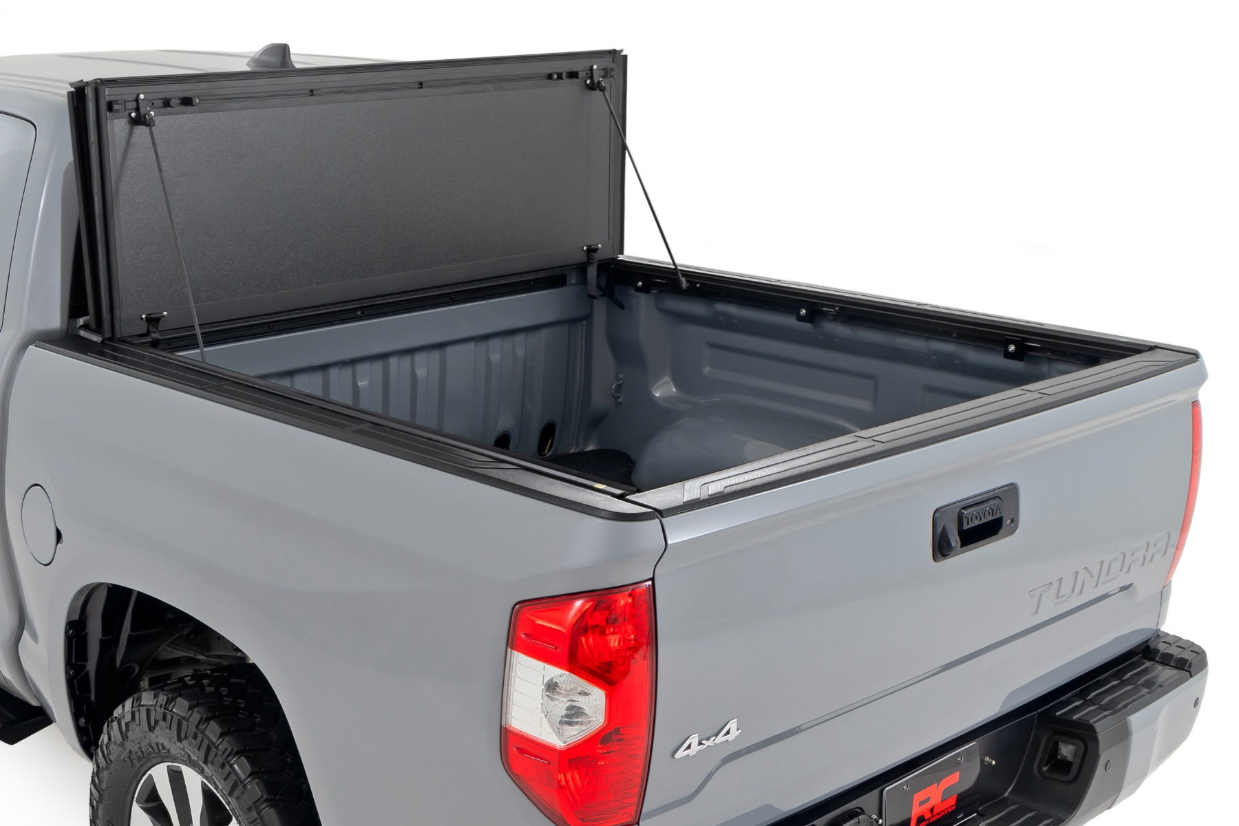5'7" Bed Hard Tri-Fold Flip Up Cover for Tundra (2007–2021), Rough Country 49414551