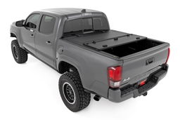Hard Tri-Fold Bed Cover for Toyota Tacoma 4WD/RWD (2005-2015), view 3, Rough Country 49415500