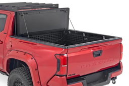 Hard Tri-Fold Flip Up Bed Cover for Toyota Tacoma (2024-2025), view 2, Rough Country 49415551