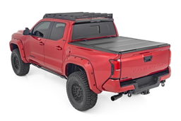 Hard Tri-Fold Flip Up Bed Cover for Toyota Tacoma (2024-2025), view 3, Rough Country 49415551