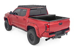 Hard Tri-Fold Flip Up Bed Cover for Toyota Tacoma (2024-2025), view 5, Rough Country 49415551