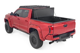 Hard Tri-Fold Flip Up Bed Cover for Toyota Tacoma (2024-2025), view 6, Rough Country 49415551