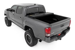 Hard Tri-Fold Flip Up Bed Cover for Toyota Tacoma (2005-2015), view 4, Rough Country 49415600