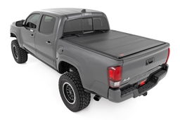 Hard Tri-Fold Flip Up Bed Cover for Toyota Tacoma (2016-2023), view 2, Rough Country 49420600