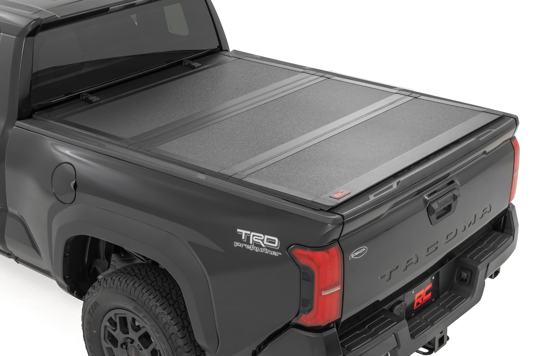 Rough Country Hard Tri-Fold Flip Up Bed Cover for 2024–2025 Toyota Tacoma
