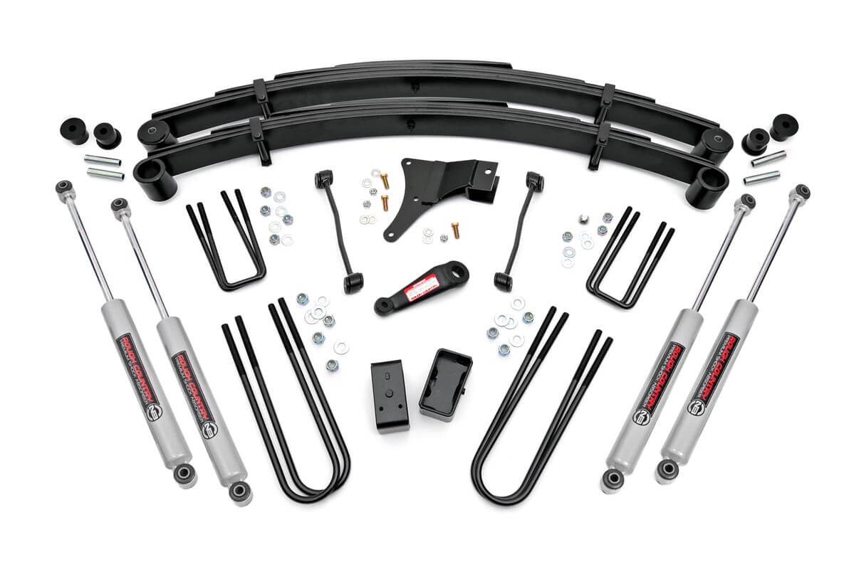 Rough Country 4-Inch Lift Kit with N3 Shocks for 1999 Ford Super Duty 4WD