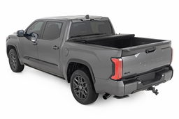 Hard Tri-Fold Flip Up Bed Cover for 2022–2025 Toyota Tundra 5'7" Bed, view 4, Rough Country 49514551
