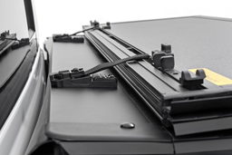 Hard Tri-Fold Flip Up Bed Cover for 2022–2025 Toyota Tundra 5'7" Bed, view 6, Rough Country 49514551
