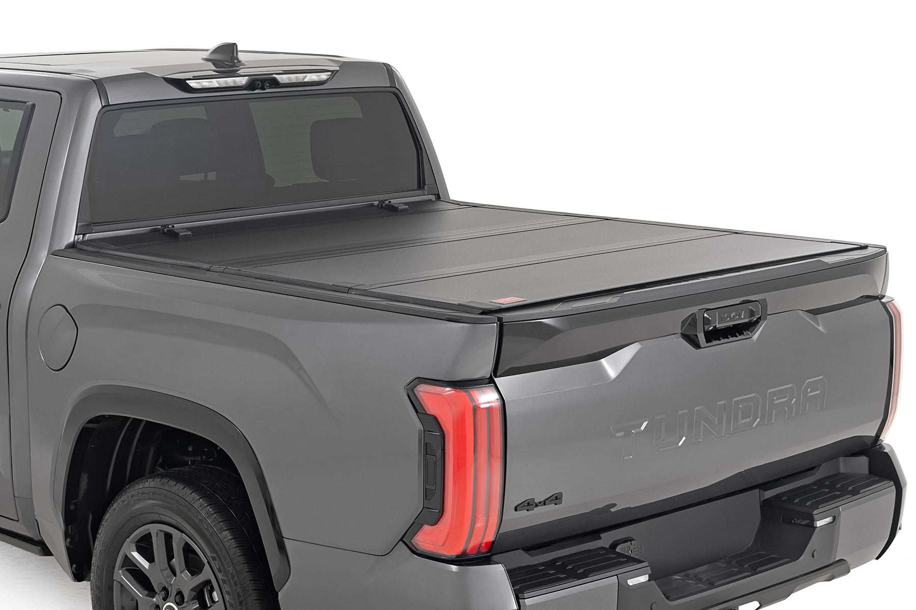 Rough Country Hard Tri-Fold Flip Up Bed Cover for 2022–2025 Toyota Tundra 5'7" Bed