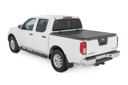 Tri-Fold Flip Up Bed Cover for Nissan Frontier 5' Bed (2005-2013), view 2, Rough Country 49520501