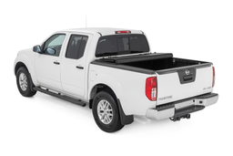 Tri-Fold Flip Up Bed Cover for Nissan Frontier 5' Bed (2005-2013), view 3, Rough Country 49520501