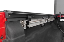 Tri-Fold Flip Up Bed Cover for Nissan Frontier 5' Bed (2022-2024), view 4, Rough Country 49520551A