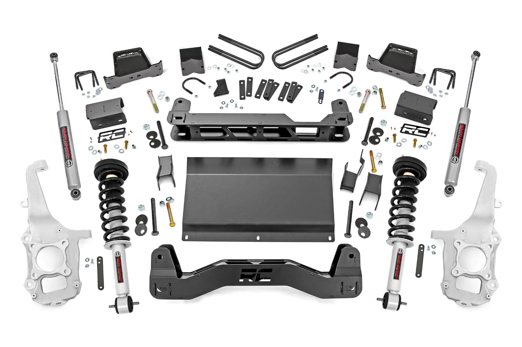 Rough Country 6-Inch Lift Kit, Loaded Struts & N3 Shocks — F-150 4WD