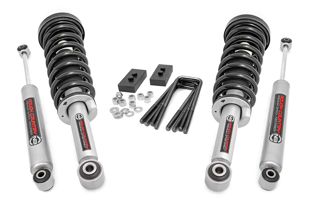 Rough Country 2-Inch Lift Kit with N3 Shocks for 2009–2013 Ford F-150 4WD
