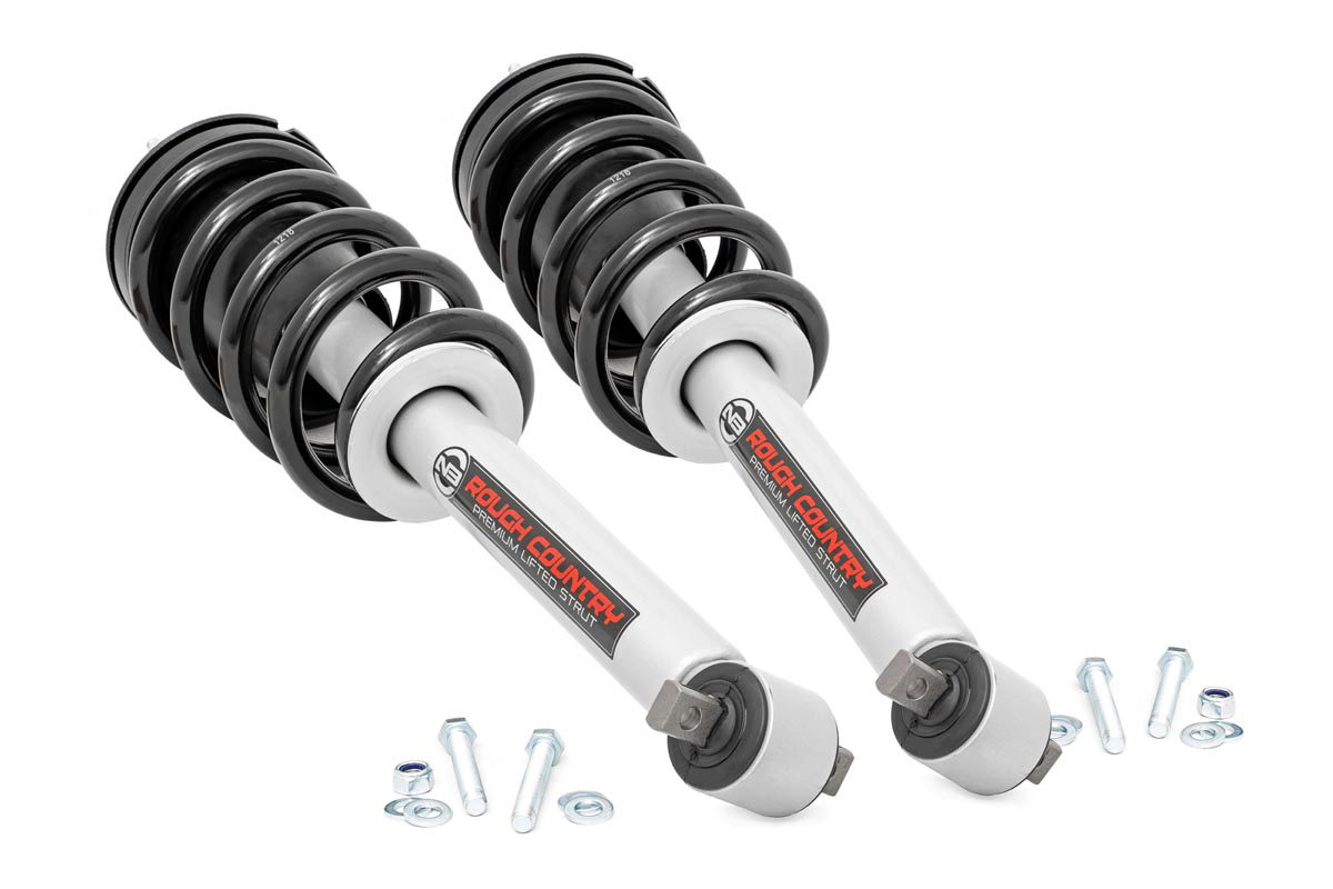 Rough Country N3 Loaded Strut Pair for 7-Inch Lift — Silverado & Sierra 1500