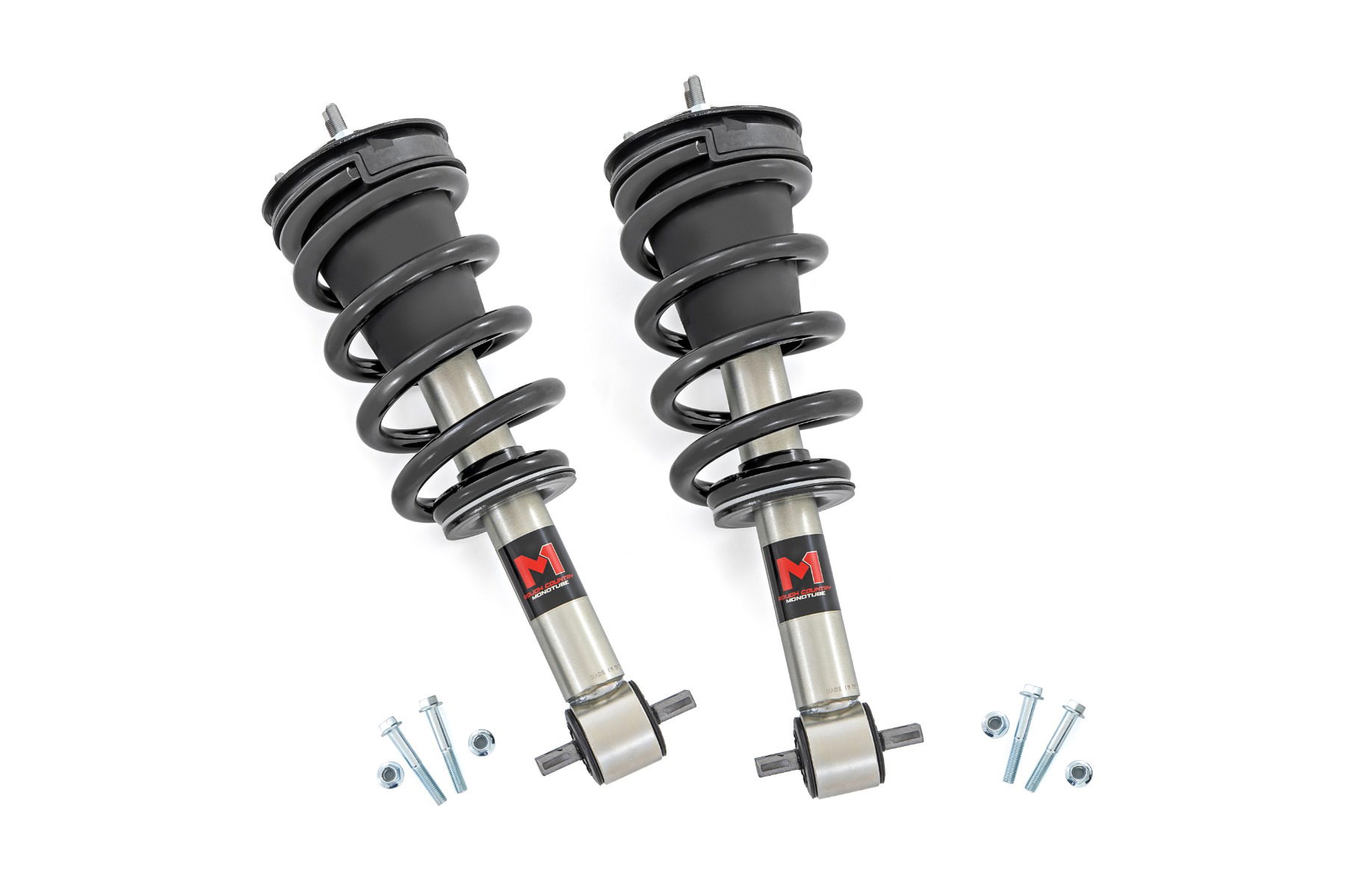 Rough Country M1 Loaded Strut Pair — 46mm Monotube, 2-Inch Body