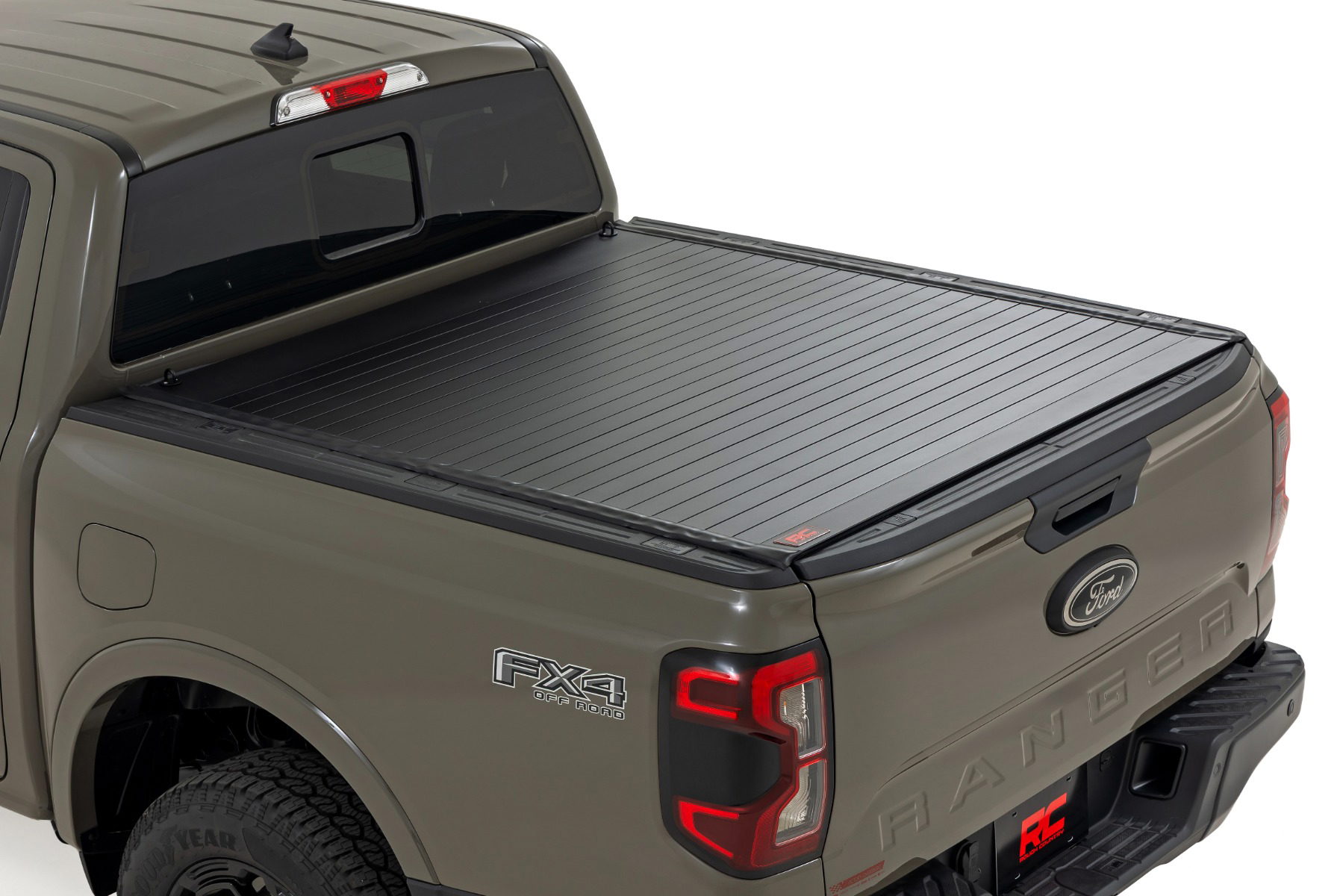 Rough Country Hard Roll Up Tonneau Cover for 2024-2025 Ford Ranger 5' Bed