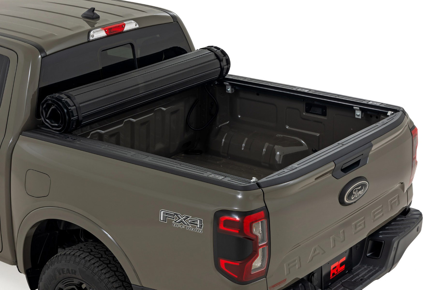 Hard Roll Up Tonneau Cover for 2024-2025 Ford Ranger 5' Bed, Rough Country 50210520