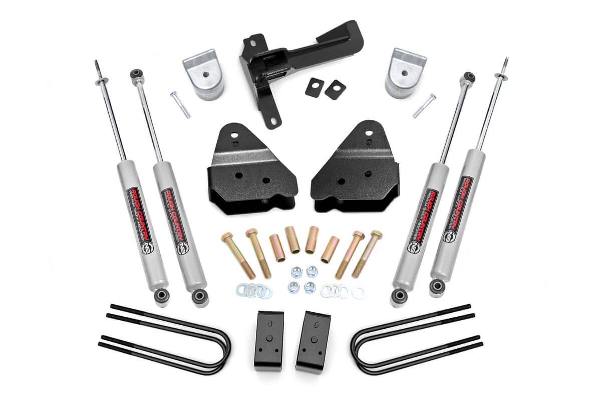 Rough Country 3-Inch Lift Kit with N3 Shocks for Ford F-250 Super Duty 4WD
