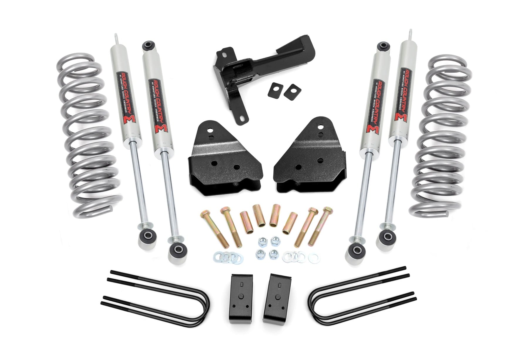 Rough Country 3-Inch Lift Kit with M1 Shocks for 2017–2022 Ford F-250 4WD