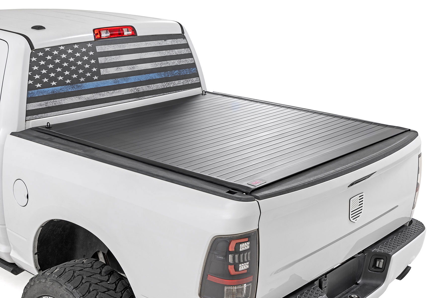 Rough Country Hard Roll-Up Bed Cover for Ram 1500 4WD and RWD