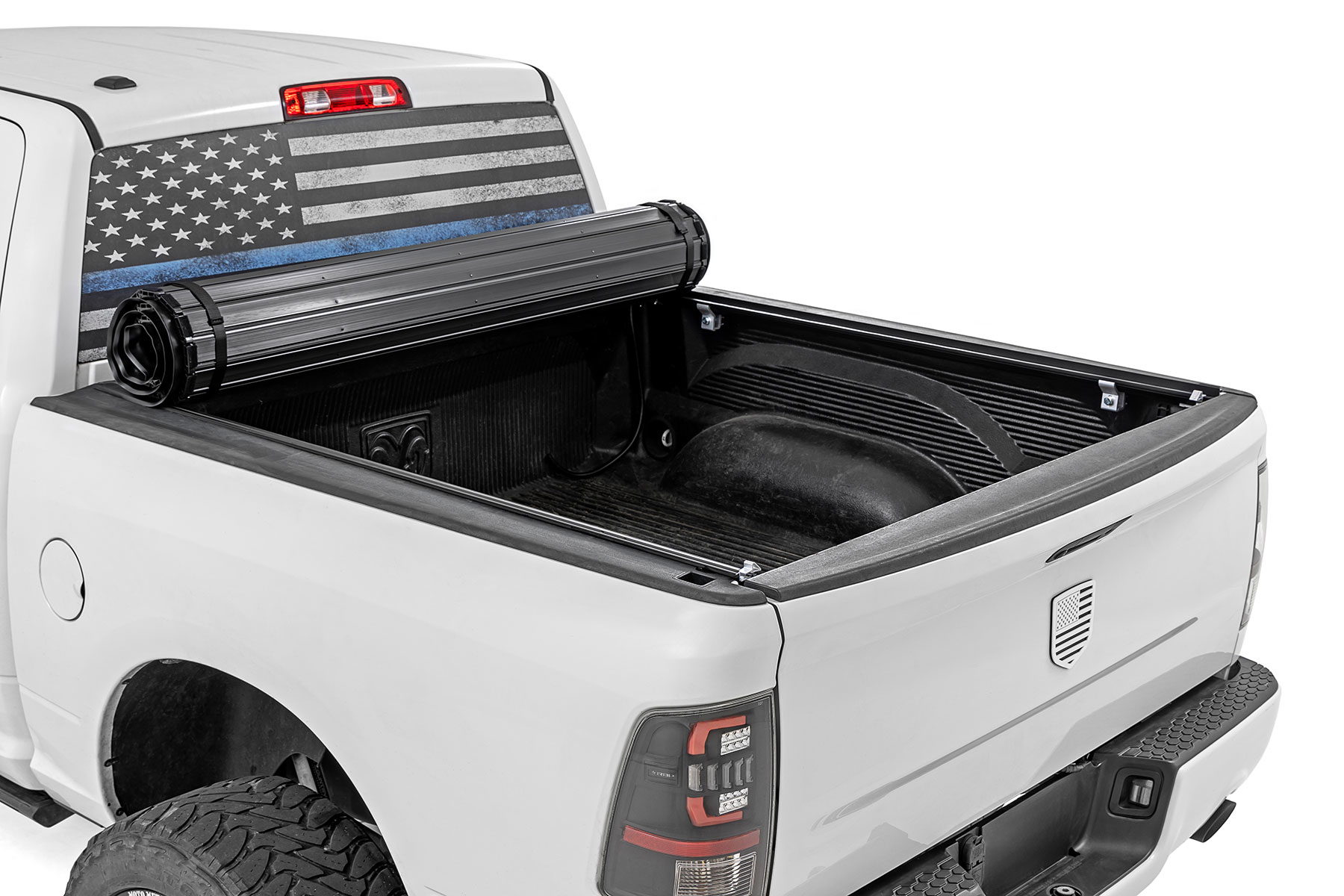 Hard Roll-Up Bed Cover for Ram 1500 4WD and RWD (2009-2024), Rough Country 50319550