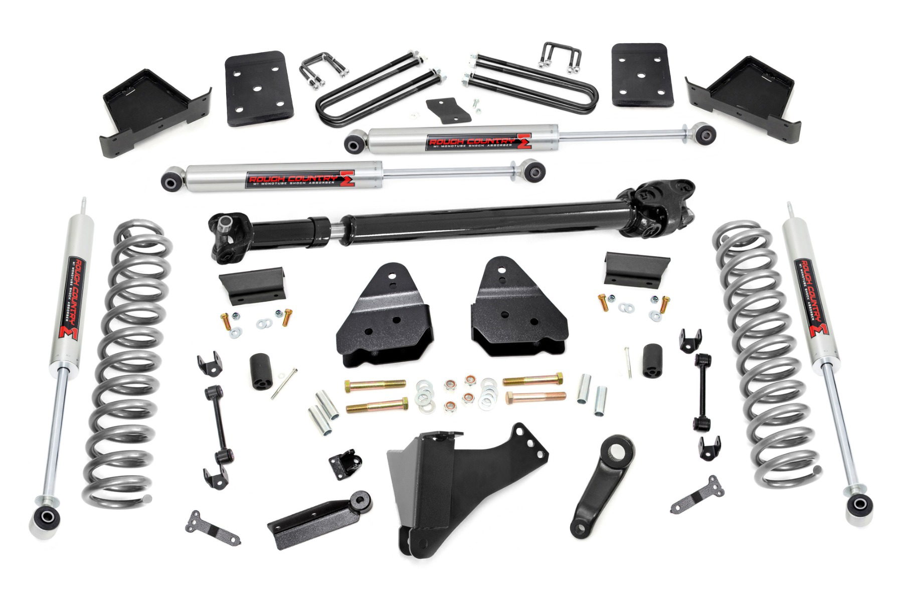 Rough Country 6-Inch Lift Kit with M1 Shocks for Ford Super Duty 4WD