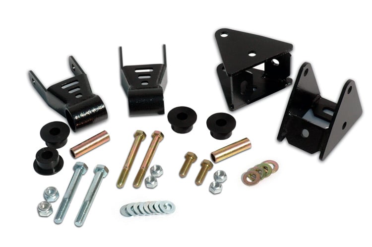 Rough Country Front Shackle Reversal Kit for 1987–1995 Jeep Wrangler 4WD