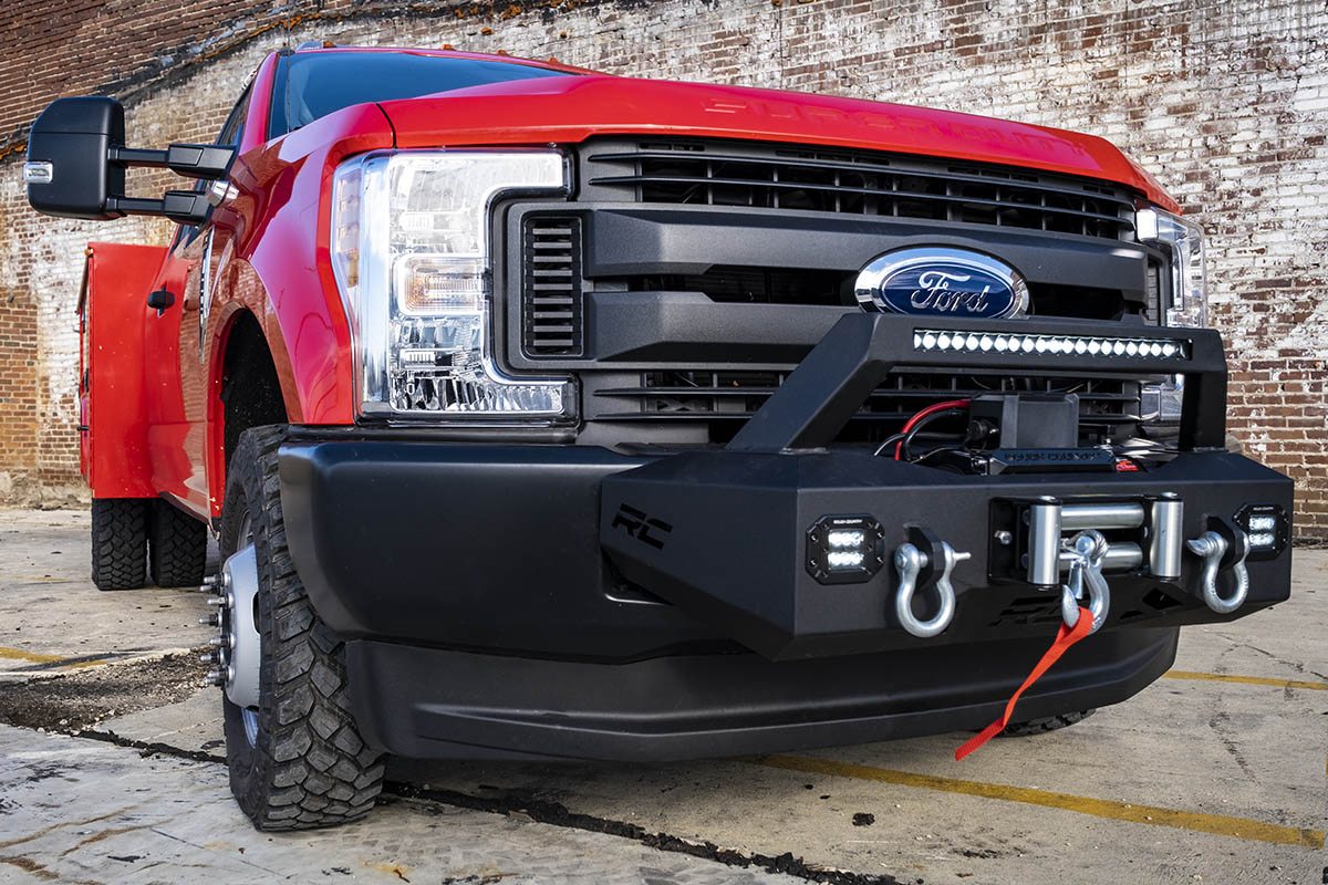 Rough Country EXO Winch Mount Kit with LEDs for Ford Super Duty