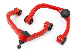 Red Forged Upper Arms for Lifted Ford F-150 (2009-2020), Rough Country 51036RED