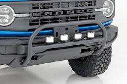 Nudge Bar with 3.5-Inch Amber DRL LEDs for Ford Bronco 4WD, view 2, Rough Country 51039