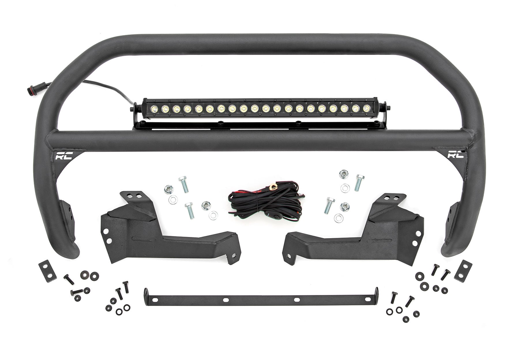 Rough Country Nudge Bar with 20-Inch Black Series LED Bar for Bronco Sport