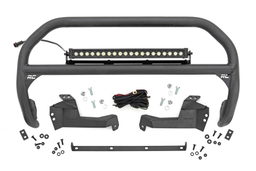 Nudge Bar with 20-Inch Cool White DRL LED Bar for Bronco Sport, Rough Country 51042