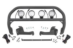 Nudge Bar with 4-Inch Chrome Series Round LEDs for Bronco Sport, Rough Country 51044